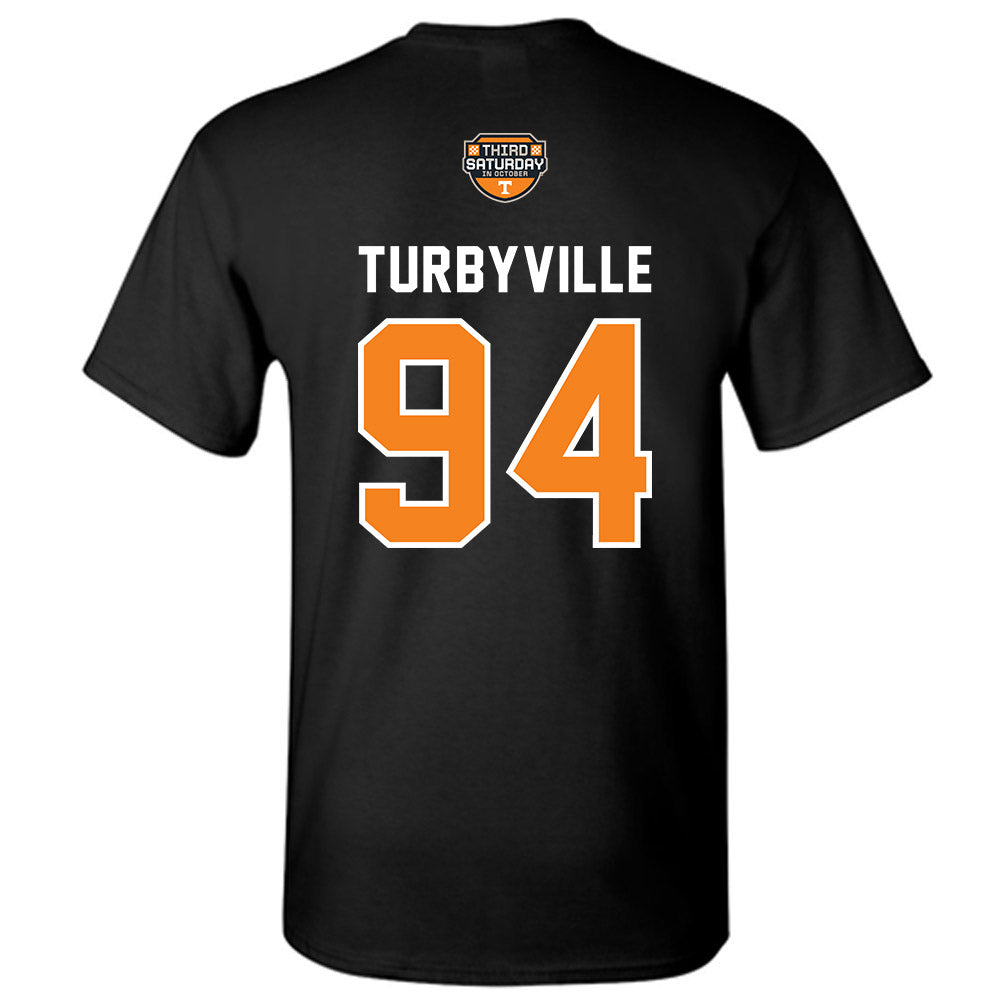 Tennessee - NCAA Football : Josh Turbyville - Third Saturday Black v2 T-Shirt-1