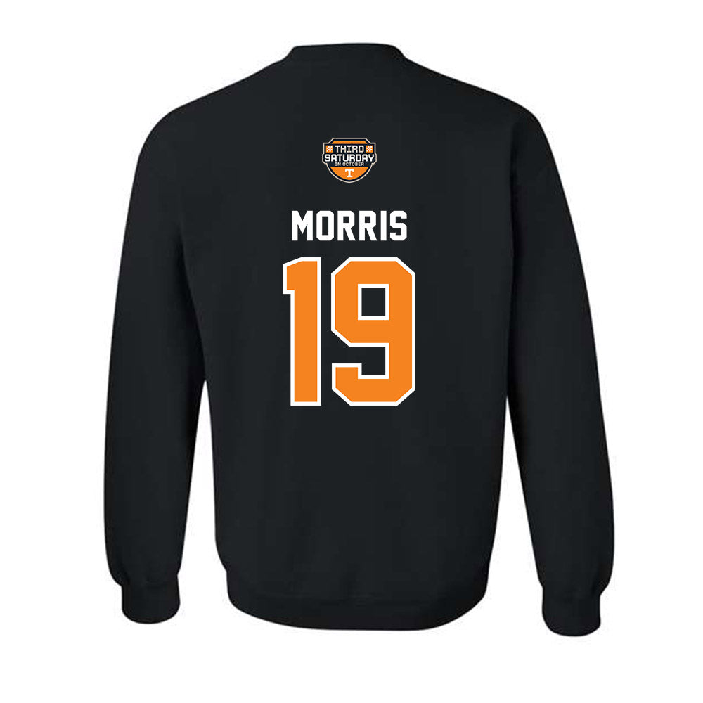 Tennessee - NCAA Football : Daune Morris - Third Saturday Black v2 Crewneck Sweatshirt-1