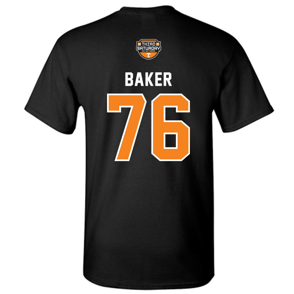 Tennessee - NCAA Football : Edward Baker - Third Saturday Black v2 T-Shirt-1