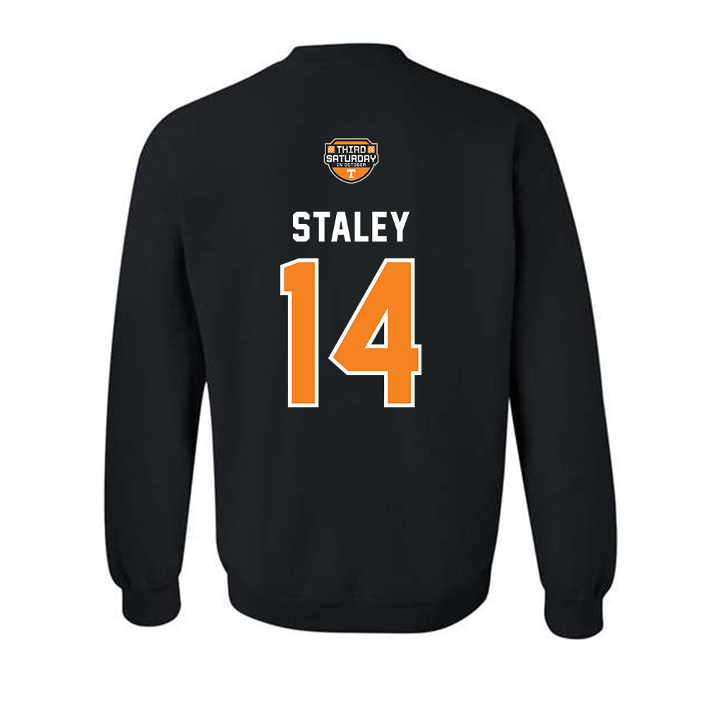 Tennessee - NCAA Football : Braylon Staley - Third Saturday Black v2 Crewneck Sweatshirt-1