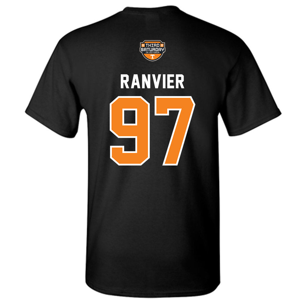 Tennessee - NCAA Football : Cooper Ranvier - Third Saturday Black v2 T-Shirt-1