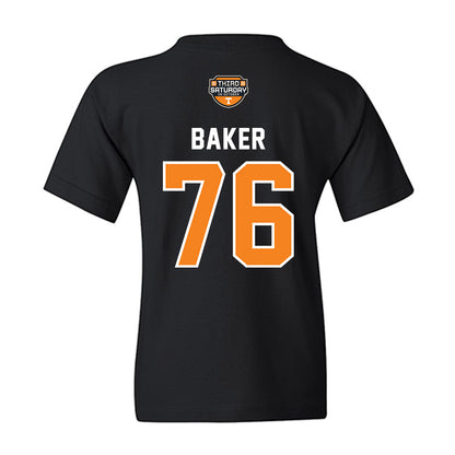Tennessee - NCAA Football : Edward Baker - Third Saturday Black v2 Youth T-Shirt-1