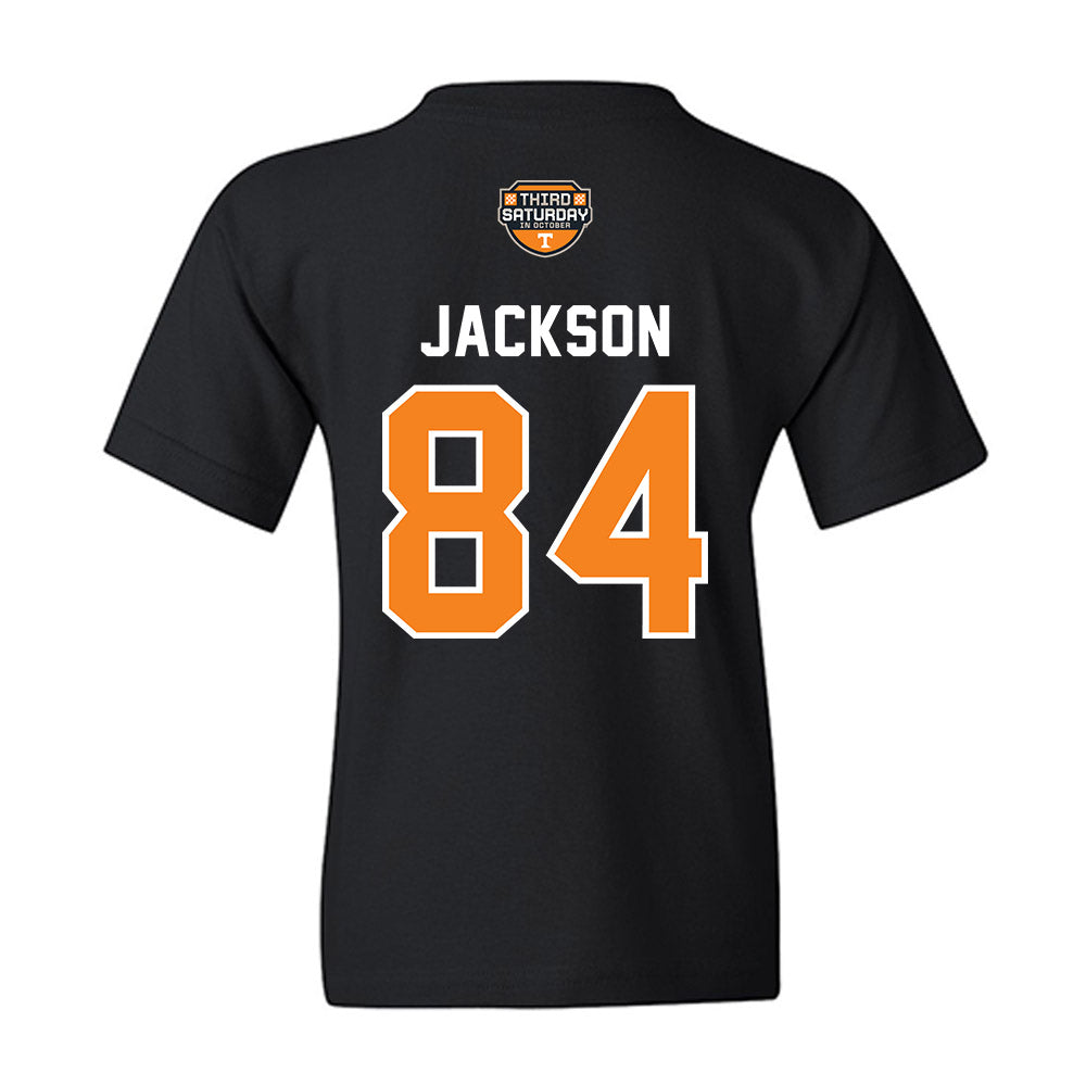 Tennessee - NCAA Football : Radarious Jackson - Third Saturday Black v2 Youth T-Shirt-1