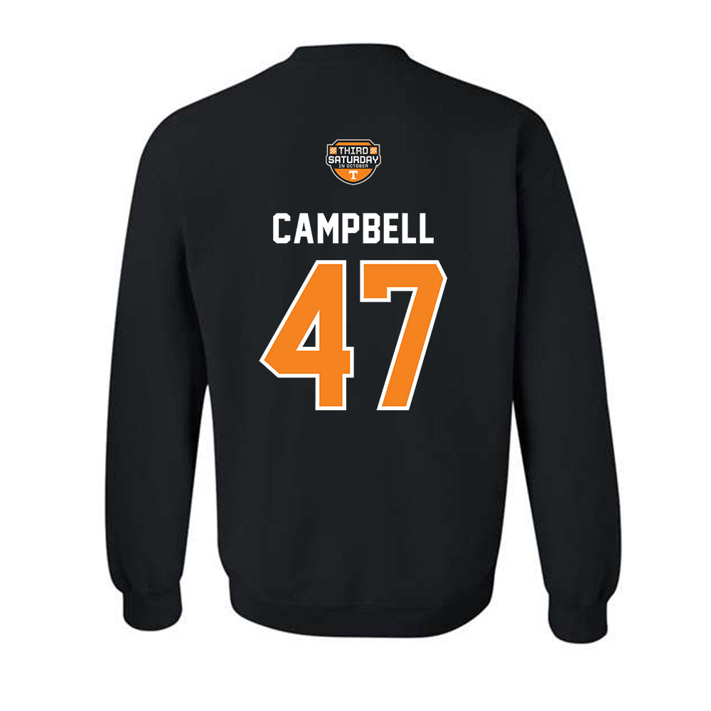 Tennessee - NCAA Football : Isaiah Campbell - Third Saturday Black v2 Crewneck Sweatshirt-1