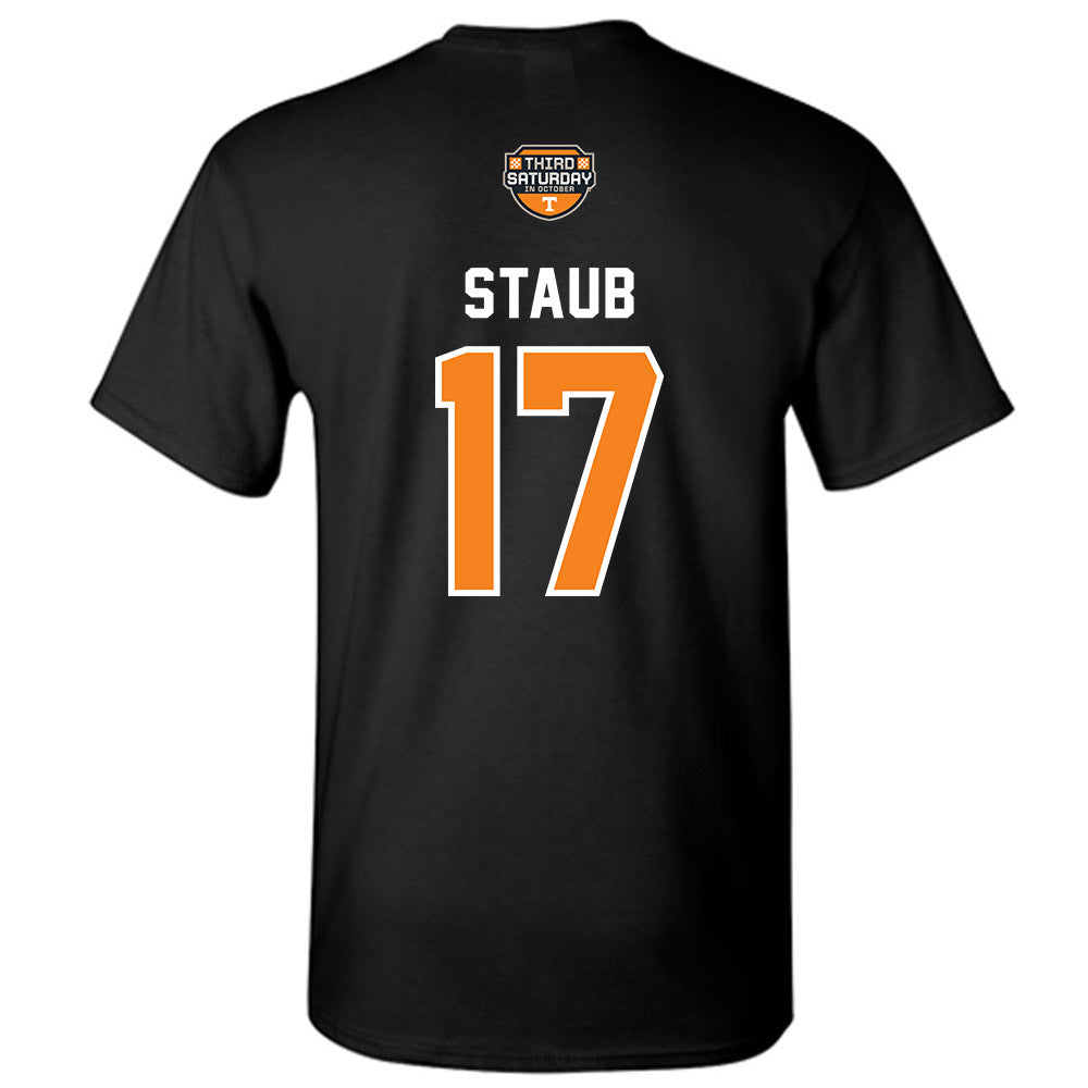 Tennessee - NCAA Football : Ryan Staub - Third Saturday Black v2 T-Shirt-1