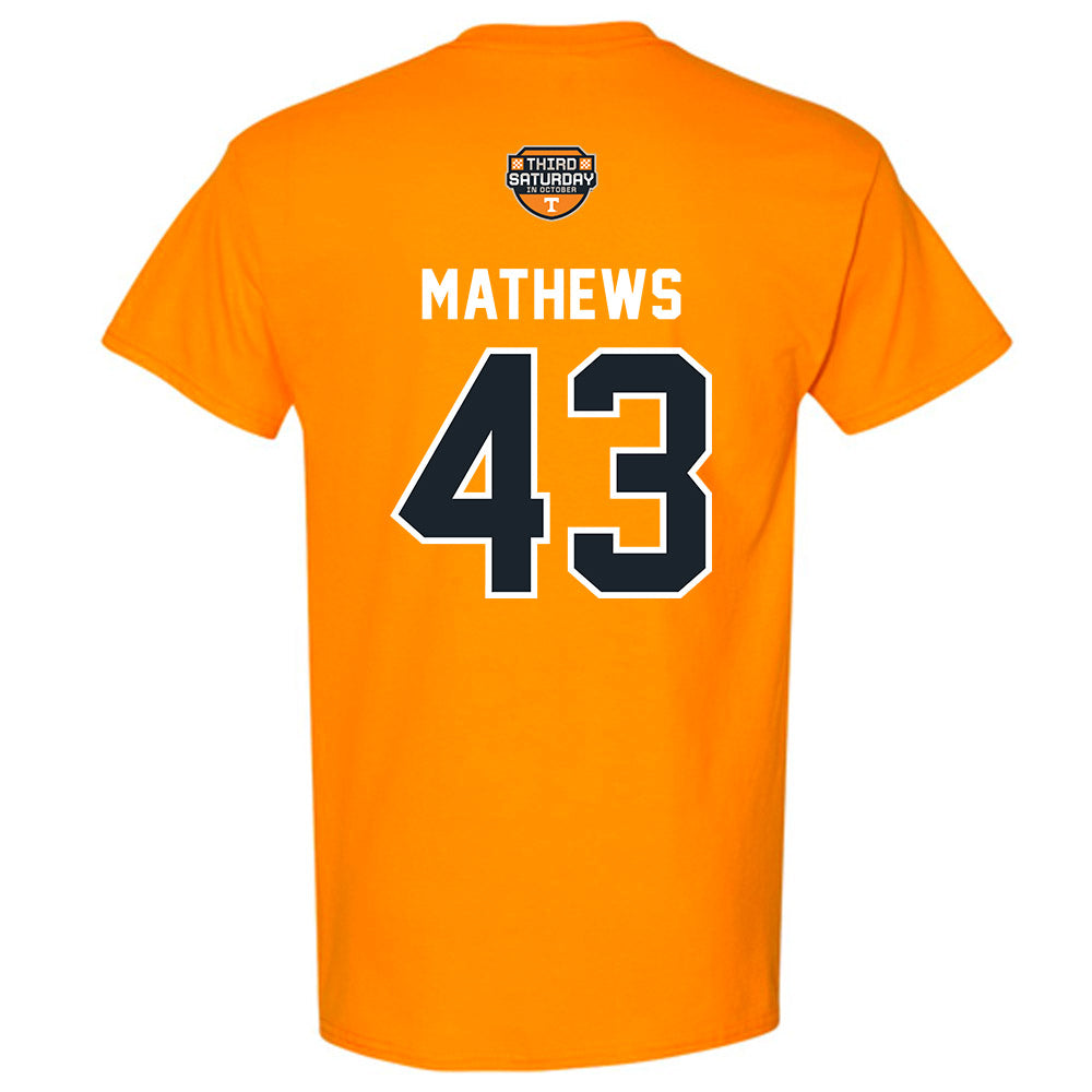 Tennessee - NCAA Football : Jackson Mathews - Third Saturday Orange T-Shirt-1