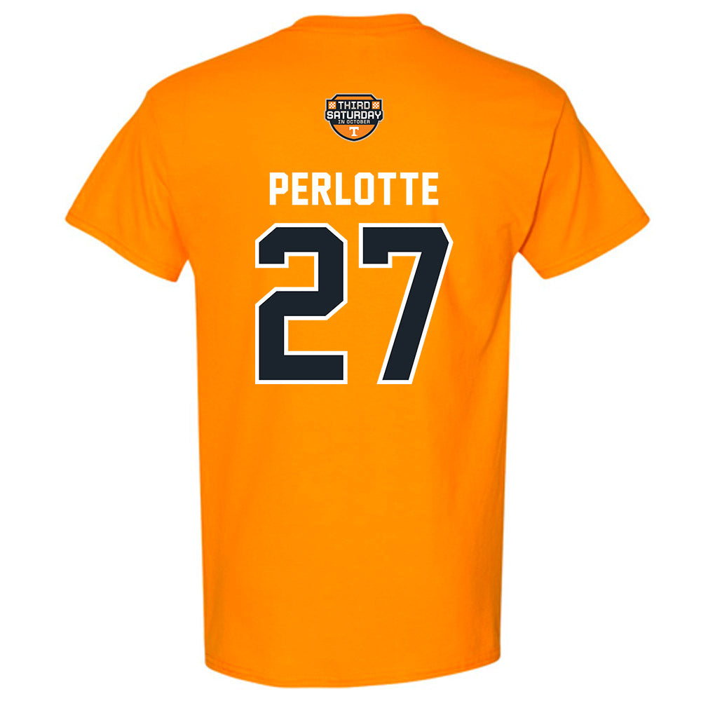 Tennessee - NCAA Football : Jadon Perlotte - Third Saturday Orange T-Shirt-1
