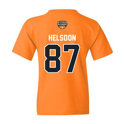 Tennessee - NCAA Football : Joshua Helsdon - Third Saturday Orange Youth T-Shirt-1