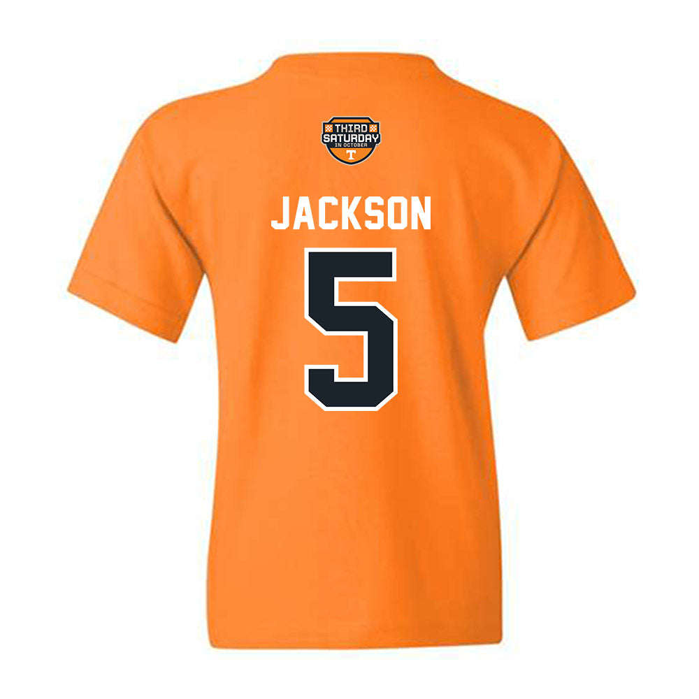 Tennessee - NCAA Football : Radarious Jackson - Third Saturday Orange Youth T-Shirt-1