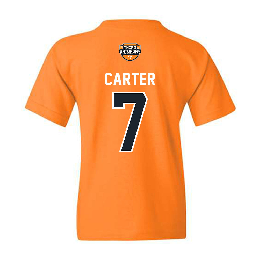 Tennessee - NCAA Football : Arion Carter - Third Saturday Orange Youth T-Shirt-1