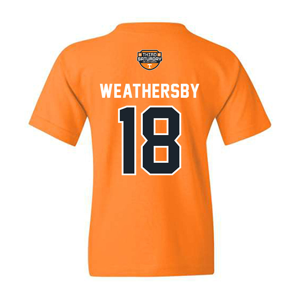 Tennessee - NCAA Football : Tyree Weathersby - Third Saturday Orange Youth T-Shirt-1