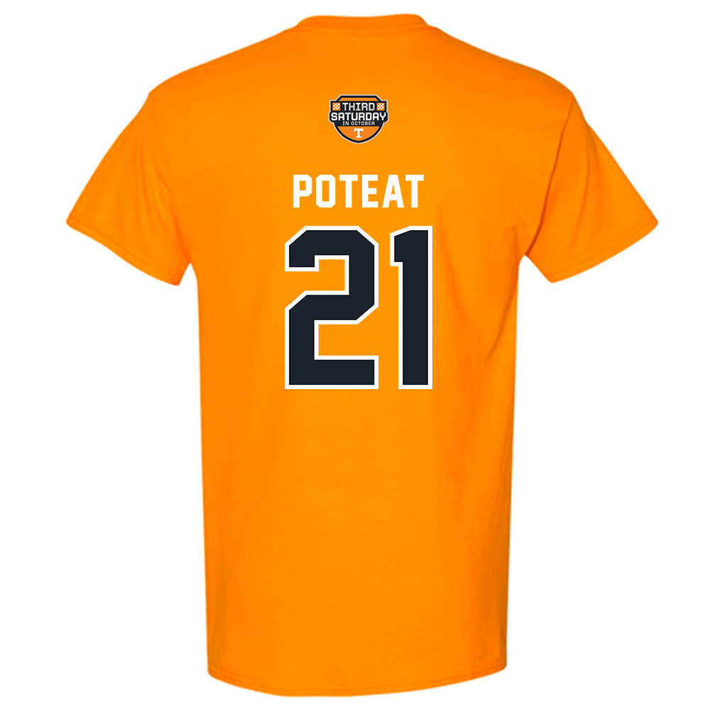 Tennessee - NCAA Football : Tre Poteat - Third Saturday Orange T-Shirt-1