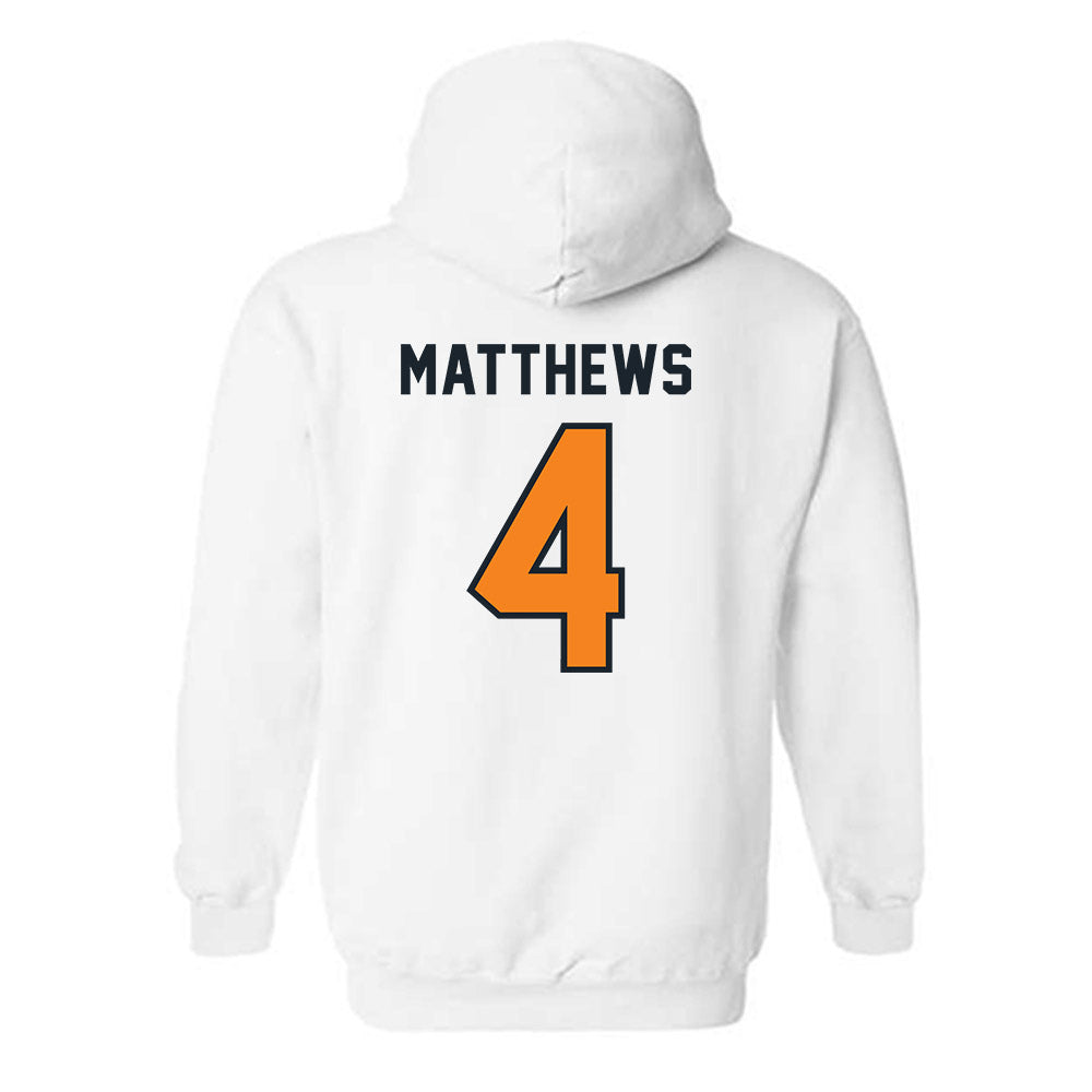 Tennessee - NCAA Football : Mike Matthews - Third Saturday White Hooded Sweatshirt-1