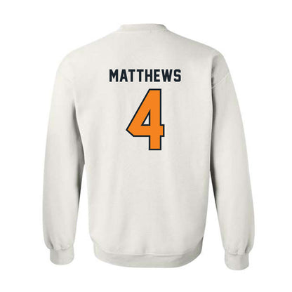 Tennessee - NCAA Football : Mike Matthews - Third Saturday White Crewneck Sweatshirt-1