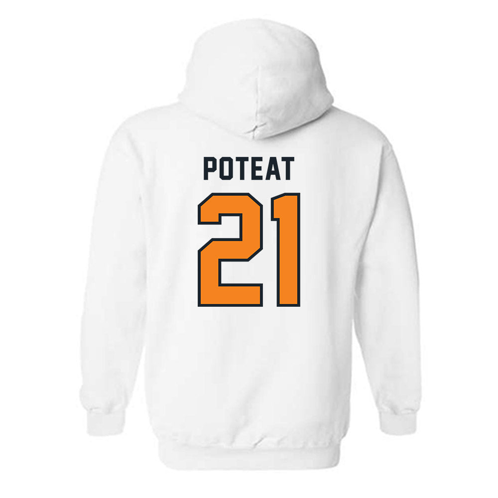 Tennessee - NCAA Football : Tre Poteat - Third Saturday White Hooded Sweatshirt-1