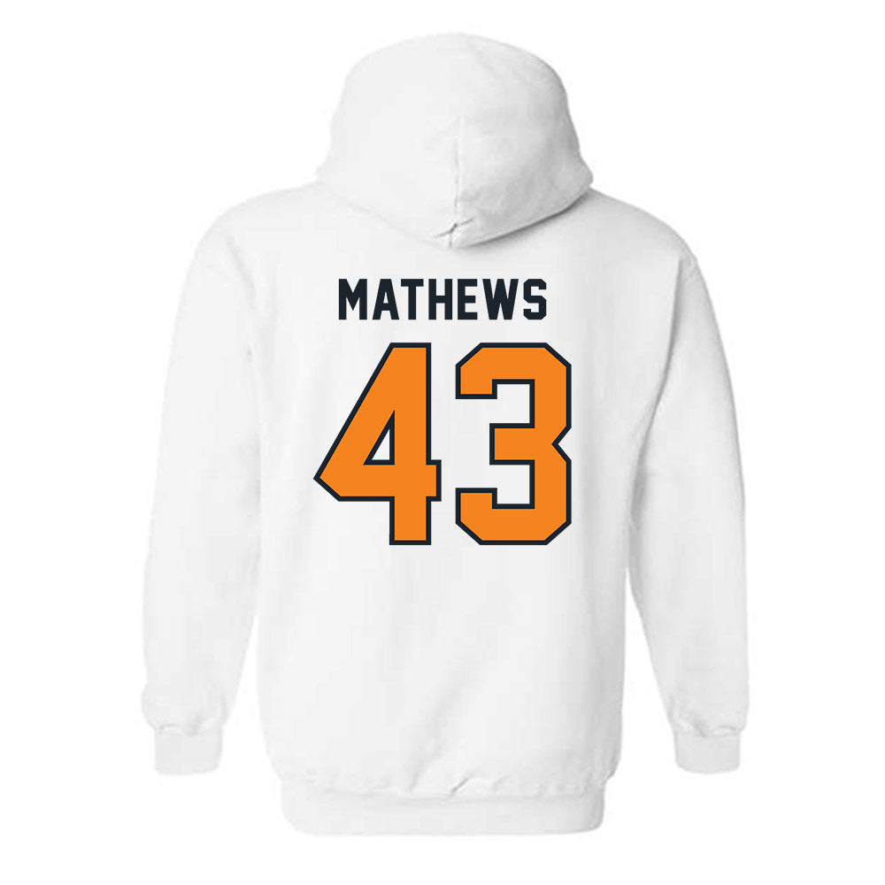 Tennessee - NCAA Football : Jackson Mathews - Third Saturday White Hooded Sweatshirt-1