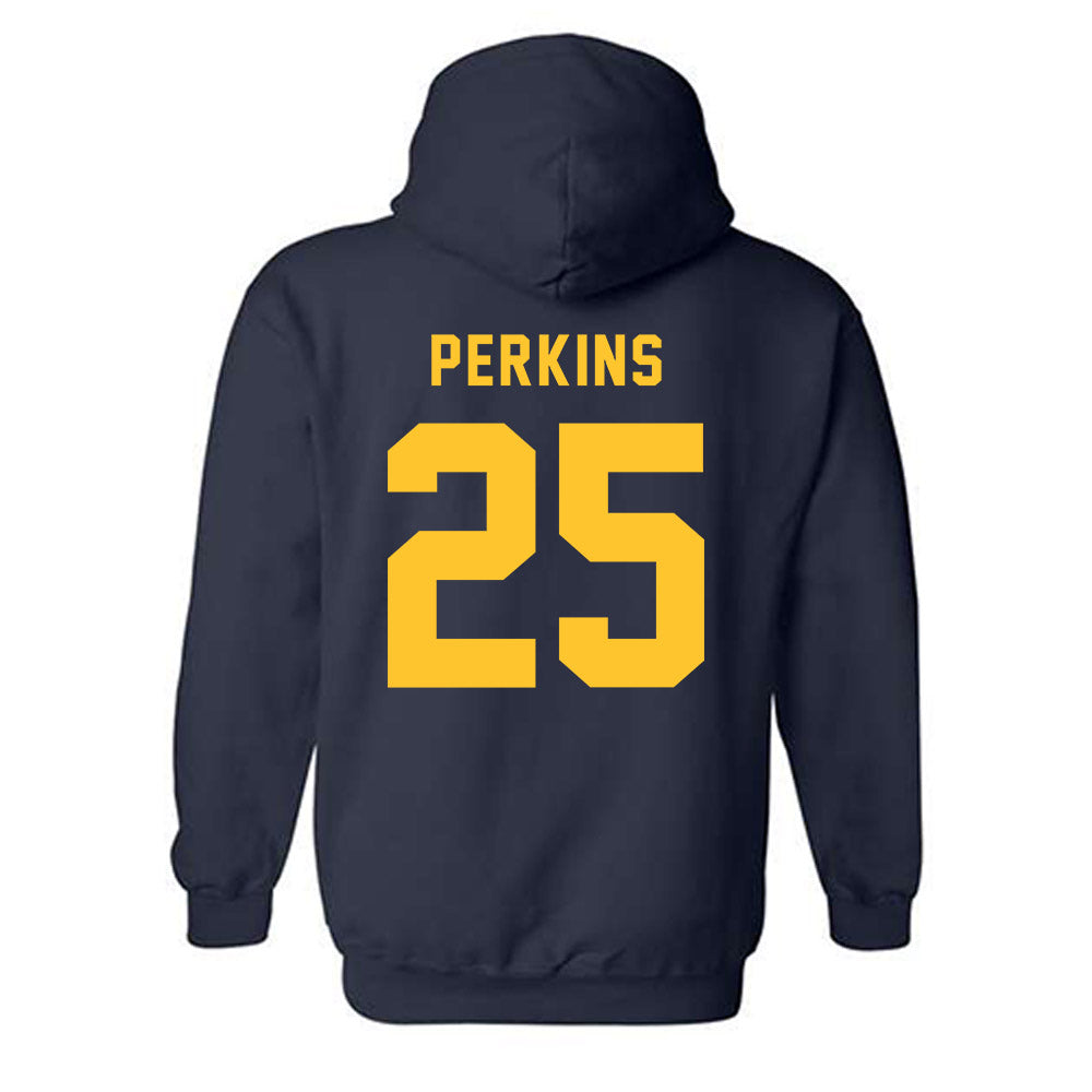 Allegheny - NCAA Men's Soccer : Ransom Perkins - Classic Shersey Hooded Sweatshirt-1