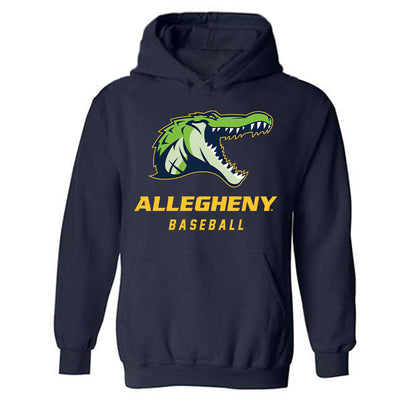 Allegheny - NCAA Baseball : Caden Williams - Classic Shersey Hooded Sweatshirt-0
