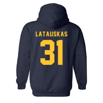Allegheny - NCAA Men's Basketball : Pijus Latauskas - Classic Shersey Hooded Sweatshirt-1