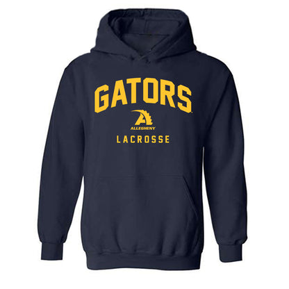 Allegheny - NCAA Women's Lacrosse : Desiree Morin - Classic Shersey Hooded Sweatshirt-0