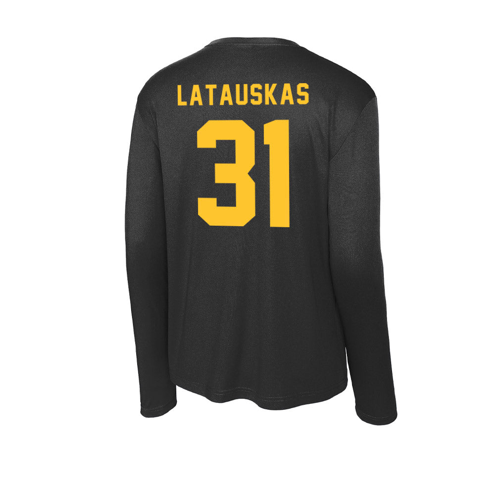 Allegheny - NCAA Men's Basketball : Pijus Latauskas - Activewear Long Sleeve T-Shirt-1