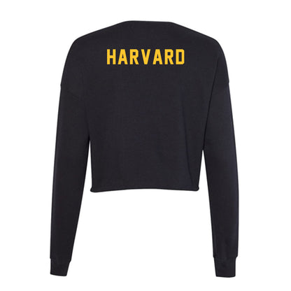 Allegheny - NCAA Women's Track & Field : Hevin Harvard - Women's Cropped Crew Fleece-1