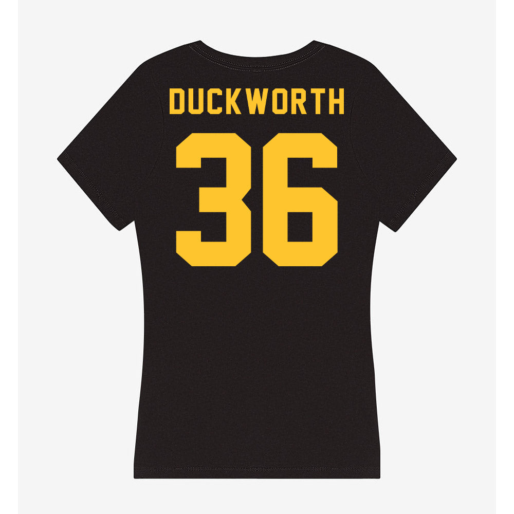 Allegheny - NCAA Baseball : Luke Duckworth - Women's V-Neck T-Shirt-1