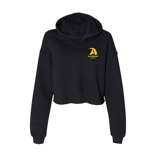 Allegheny - NCAA Baseball : Caden Williams - Women's Crop Fleece Hoodie-0