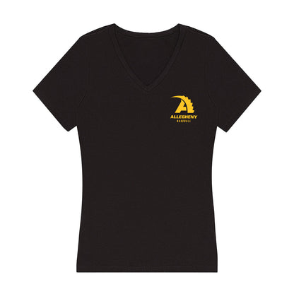 Allegheny - NCAA Baseball : Luke Duckworth - Women's V-Neck T-Shirt-0