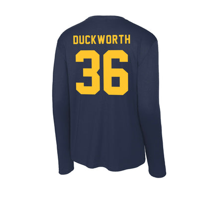 Allegheny - NCAA Baseball : Luke Duckworth - Classic Shersey Activewear Long Sleeve T-Shirt-1