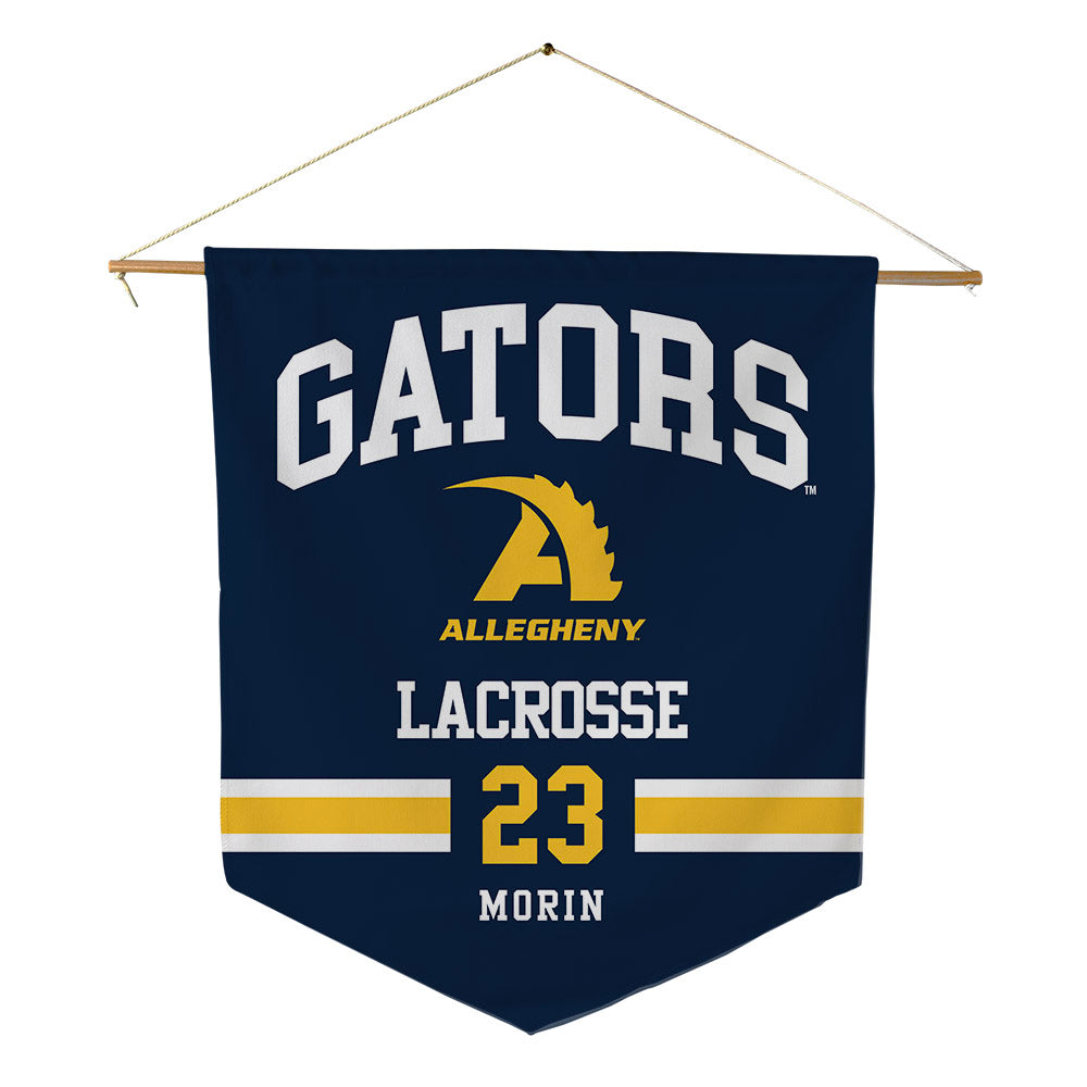 Allegheny - NCAA Women's Lacrosse : Desiree Morin - Pennant - 18" x 21"-0