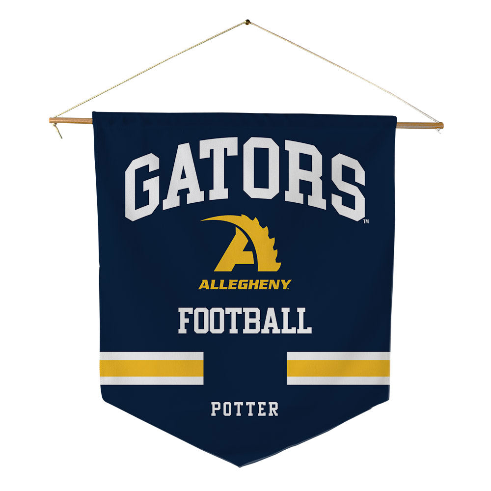 Allegheny - NCAA Football : Carson Potter - Pennant - 18" x 21"-0