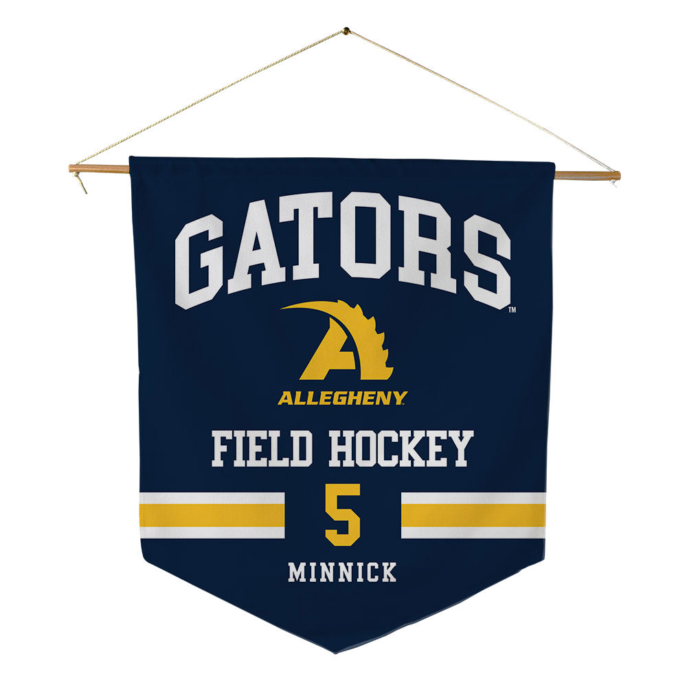 Allegheny - NCAA Women's Field Hockey : Sienna Minnick - Pennant - 18" x 21"-0