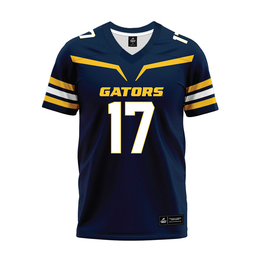 Allegheny - NCAA Football : Cole Chatfield - Navy Premium Football Jersey-0