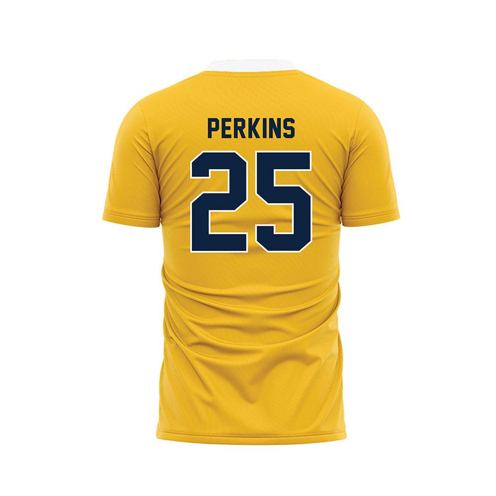 Allegheny - NCAA Men's Soccer : Ransom Perkins - Gold Soccer Jersey-1