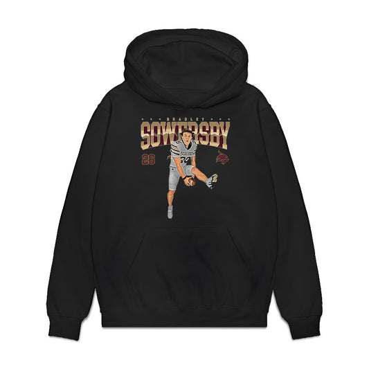 Texas State - NCAA Football : Bradley Sowersby - Collage Premium Hooded Sweatshirt-0