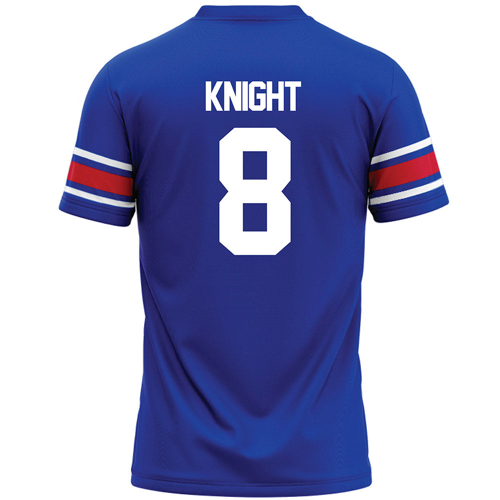 SMU - NCAA Football : Yamir Knight - Blue Premium Football Jersey-1