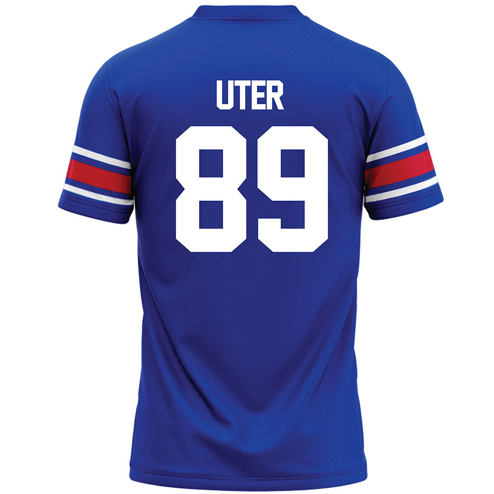 SMU - NCAA Football : Miles Uter - Blue Premium Football Jersey-1