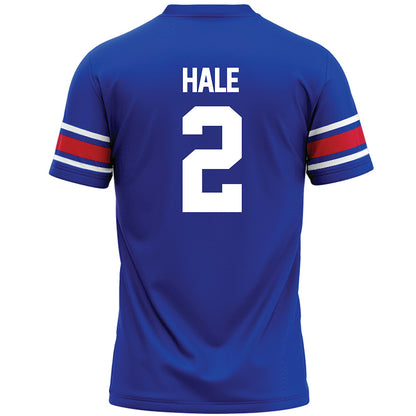 SMU - NCAA Football : Jalen Hale - Blue Premium Football Jersey-1