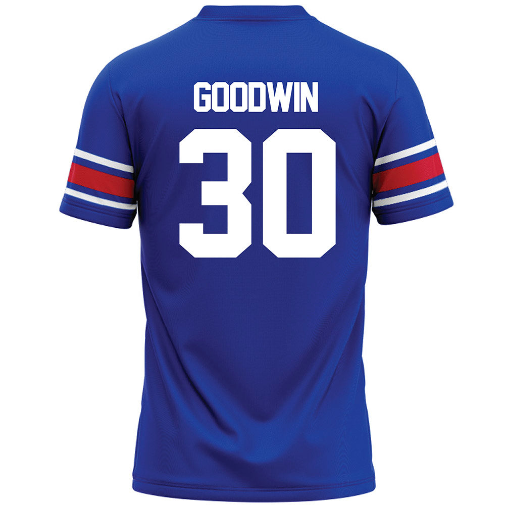 SMU - NCAA Football : Kenneth Goodwin - Blue Premium Football Jersey-1