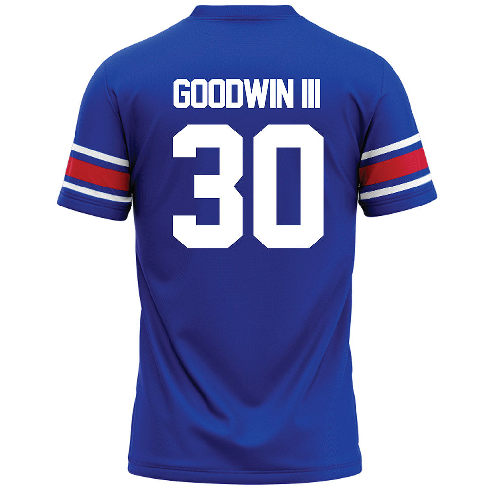 SMU - NCAA Football : Kenneth Goodwin III - Blue Premium Football Jersey-1