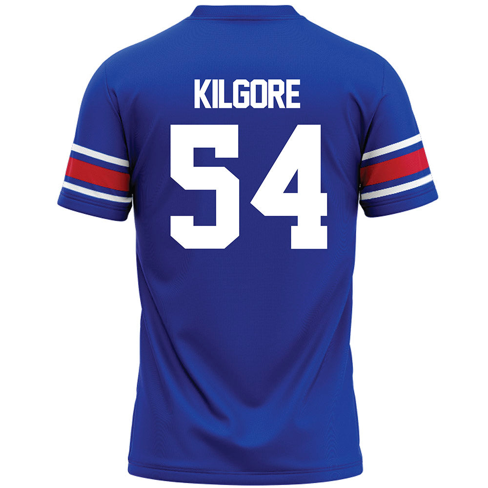 SMU - NCAA Football : Alexander Kilgore - Blue Premium Football Jersey-1