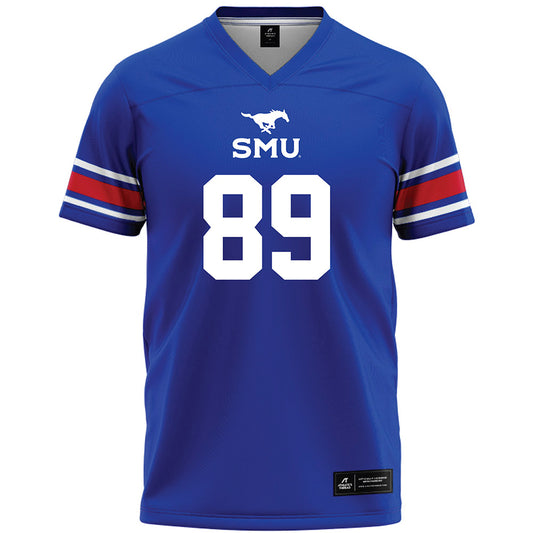 SMU - NCAA Football : Miles Uter - Blue Premium Football Jersey-0
