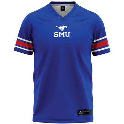 SMU - NCAA Football : Abel Hoopii - Blue Premium Football Jersey-0
