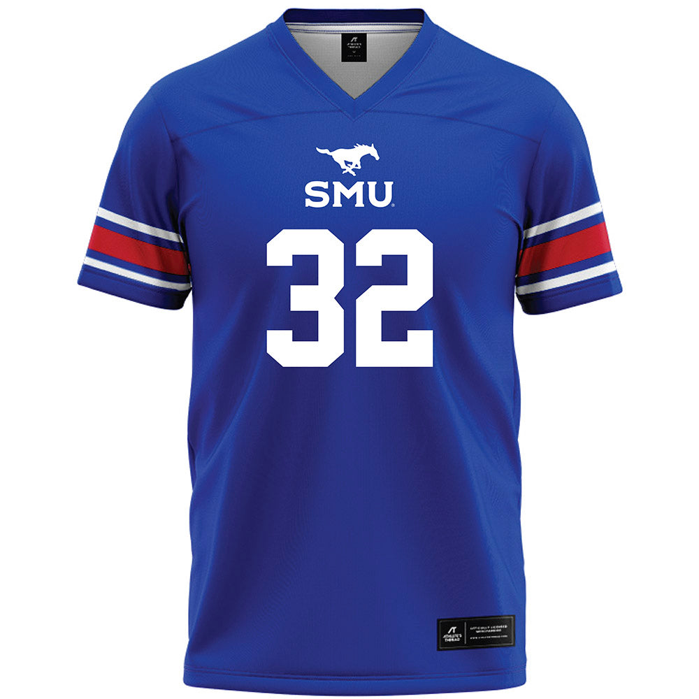 SMU - NCAA Football : Jamal Anderson - Blue Premium Football Jersey-0