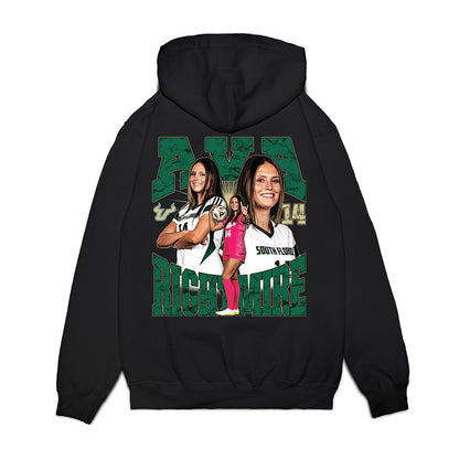 USF - NCAA Women's Soccer : Ava Rightmire - Collage Premium Hooded Sweatshirt-1