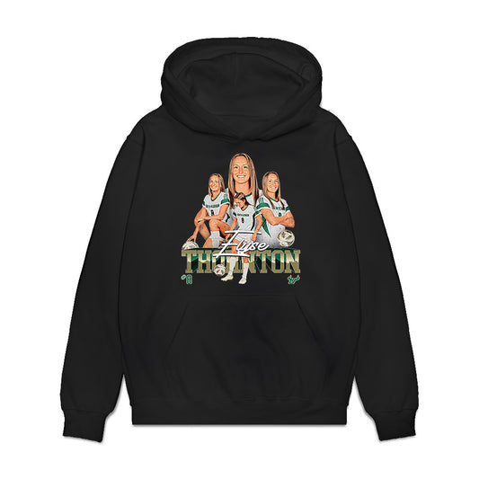 USF - NCAA Women's Soccer : Elyse Thornton - Collage Premium Hooded Sweatshirt-0