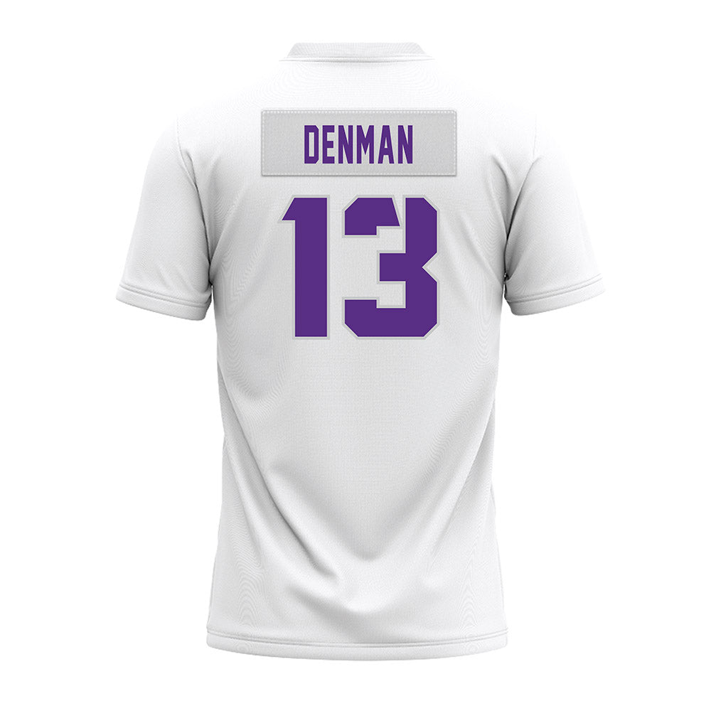 TCU - NCAA Football : Jon Denman - White Premium Football Jersey-1