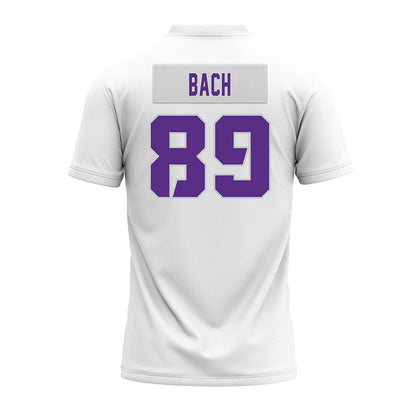 TCU - NCAA Football : Braden Bach - White Premium Football Jersey-1