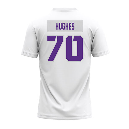 TCU - NCAA Football : Ryan Hughes - White Premium Football Jersey-1